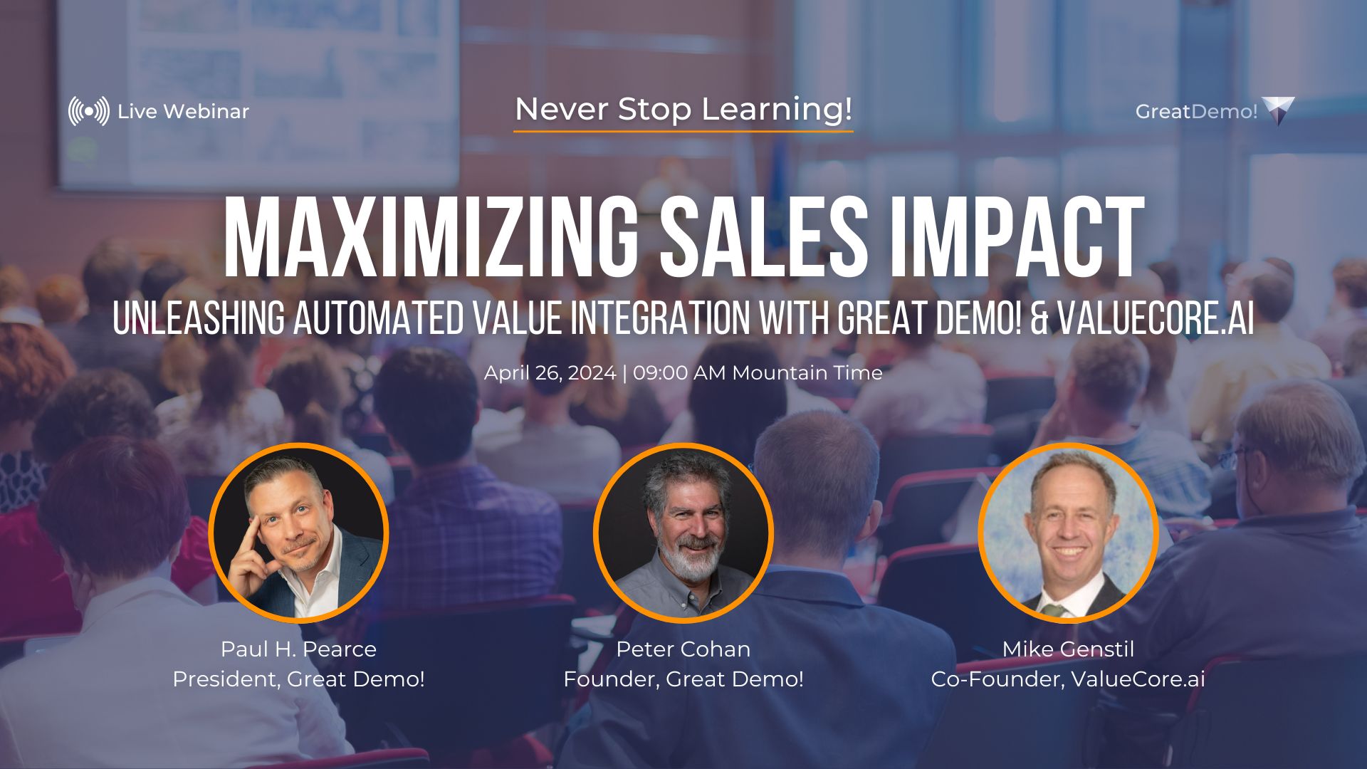 maximizing sales impact - valuecore x great demo