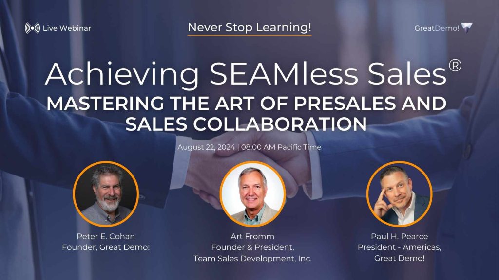 Achieving SEAMless Sales: Mastering the Art of Presales and Sales Collaboration