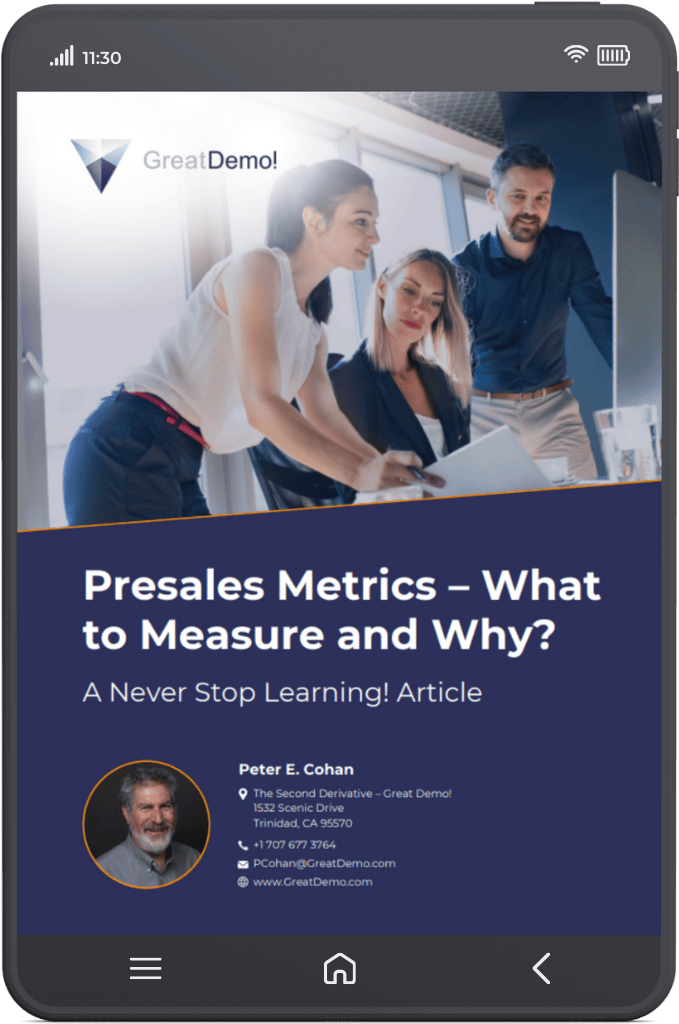 Presales Metrics - What to Measure and Why?